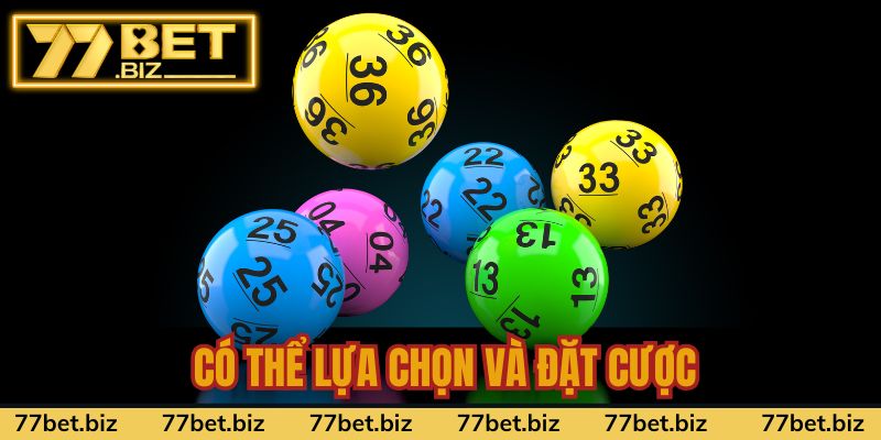 Có thể lựa chọn và đặt cược cho các loại hình xổ số đa dạng