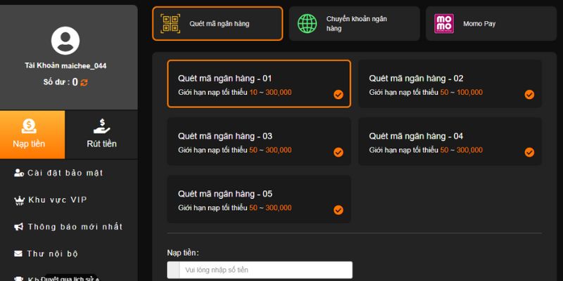 Nạp Tiền 77Bet Hướng dẫn chi tiết thao tác nạp tiền 77Bet qua ngân hàng